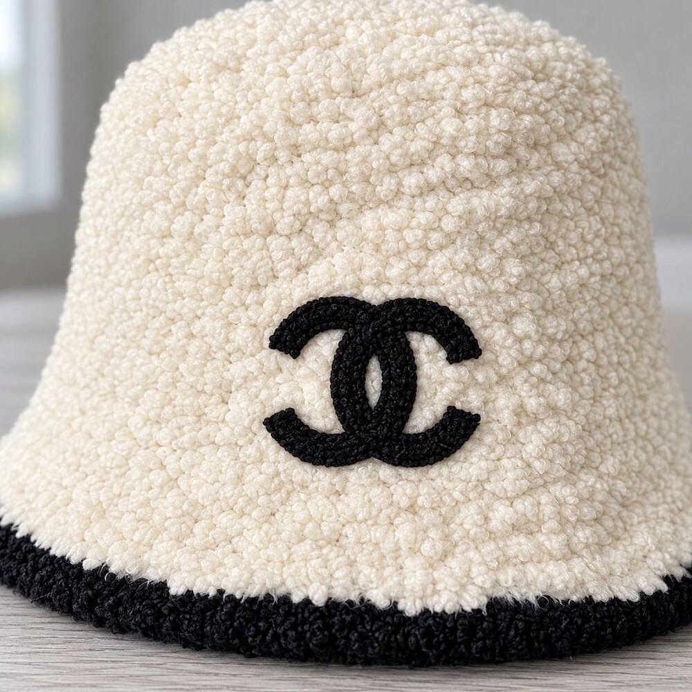 CHANEL Teddy Fleece CC Bucket Hat - Picture 5 of 6